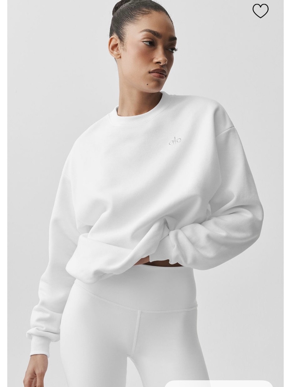 Worn once alo accolade crewneck- size medium